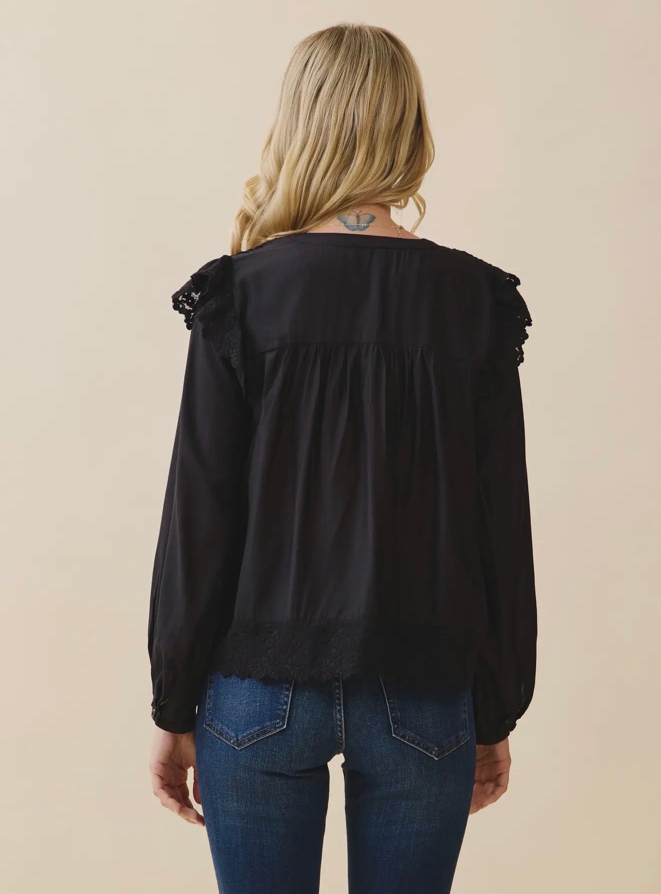 Laced In Love Top (Black)