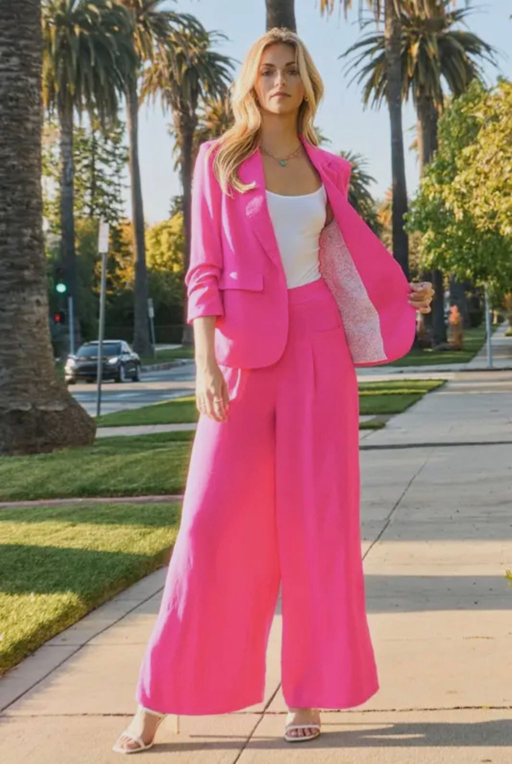 Pop of Pink Blazer (Plus Size)