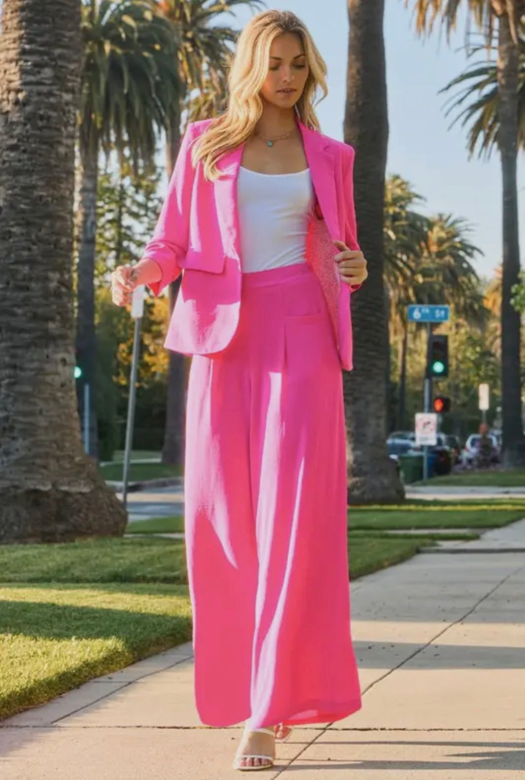 Pop of Pink Pants (Plus Size)